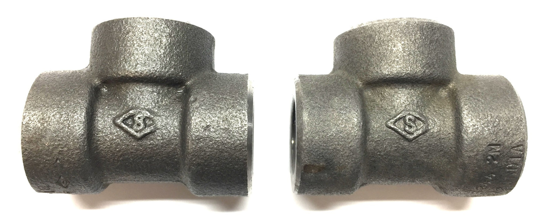 Shakti 1/2" Cast Iron Threaded Tee A105N [Lot of 2] NOS