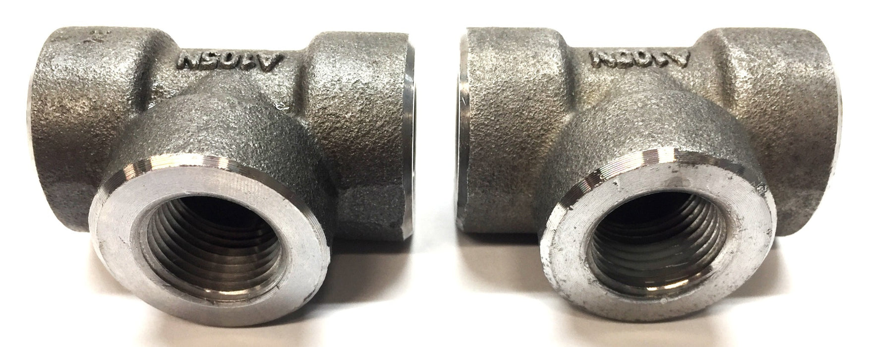 Shakti 1/2" Cast Iron Threaded Tee A105N [Lot of 2] NOS