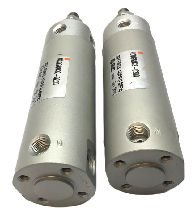 SMC Pneumatic Cylinder NCDGBN32-0200 [Lot of 2] NOS
