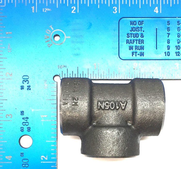 Shakti 1/2" Cast Iron Threaded Tee A105N [Lot of 2] NOS