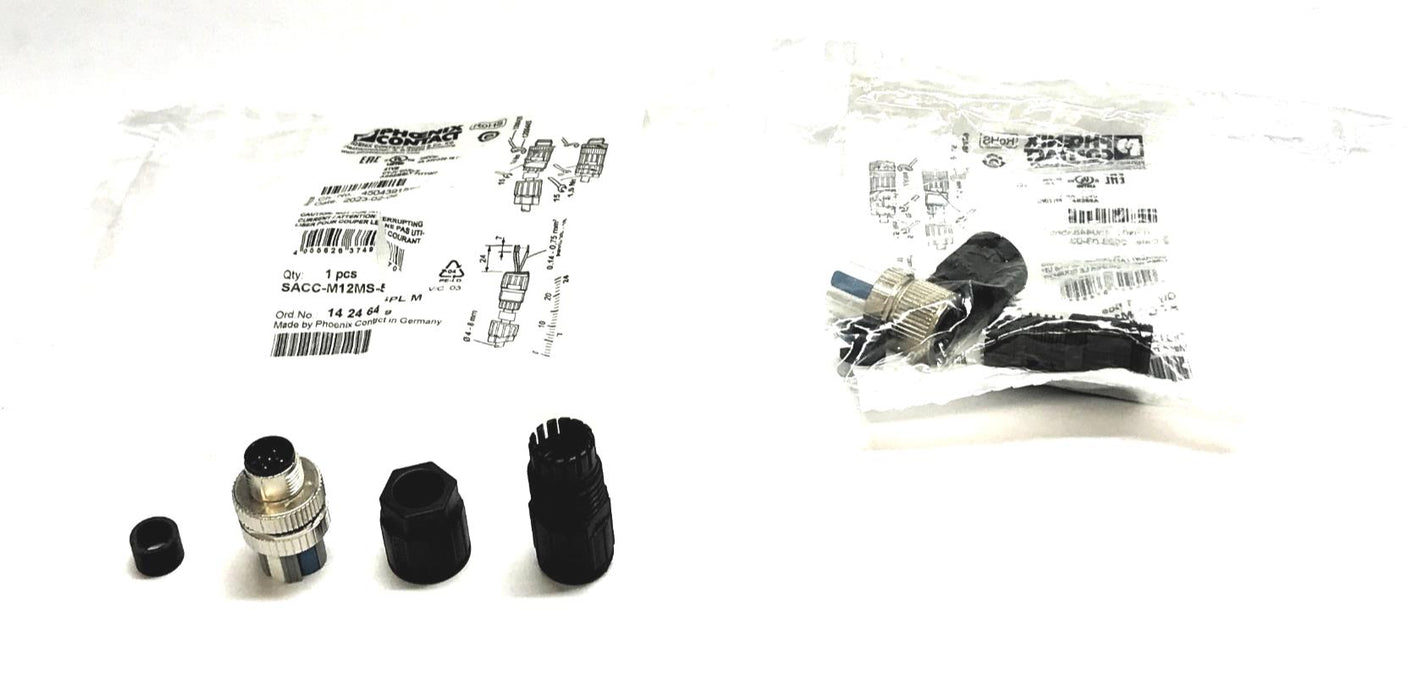 Phoenix Contact Connector SACC-M12MS-5PLM [Lot of 2] NOS