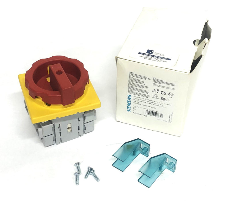 Siemens 2911 100A/590V 400V/37kW/AC-23A Disconnect Switch 3LD2704-0TK53 NOS