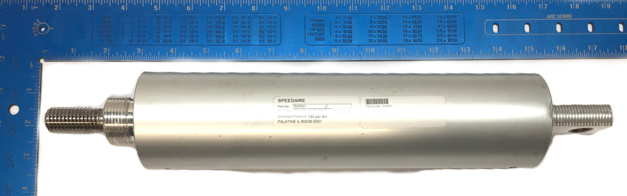 Speedaire Pneumatic Cylinder 5VNN1 NOS
