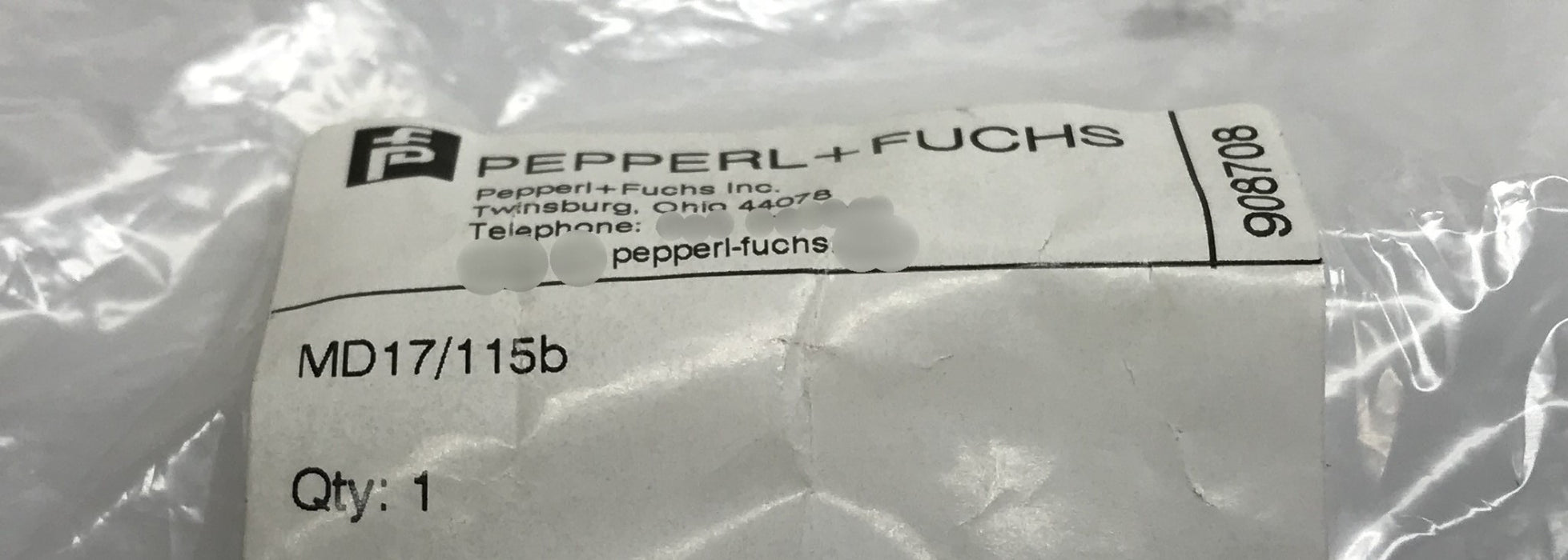 Pepperl & Fuchs Photoelectric Sensor MD17/115B NOS