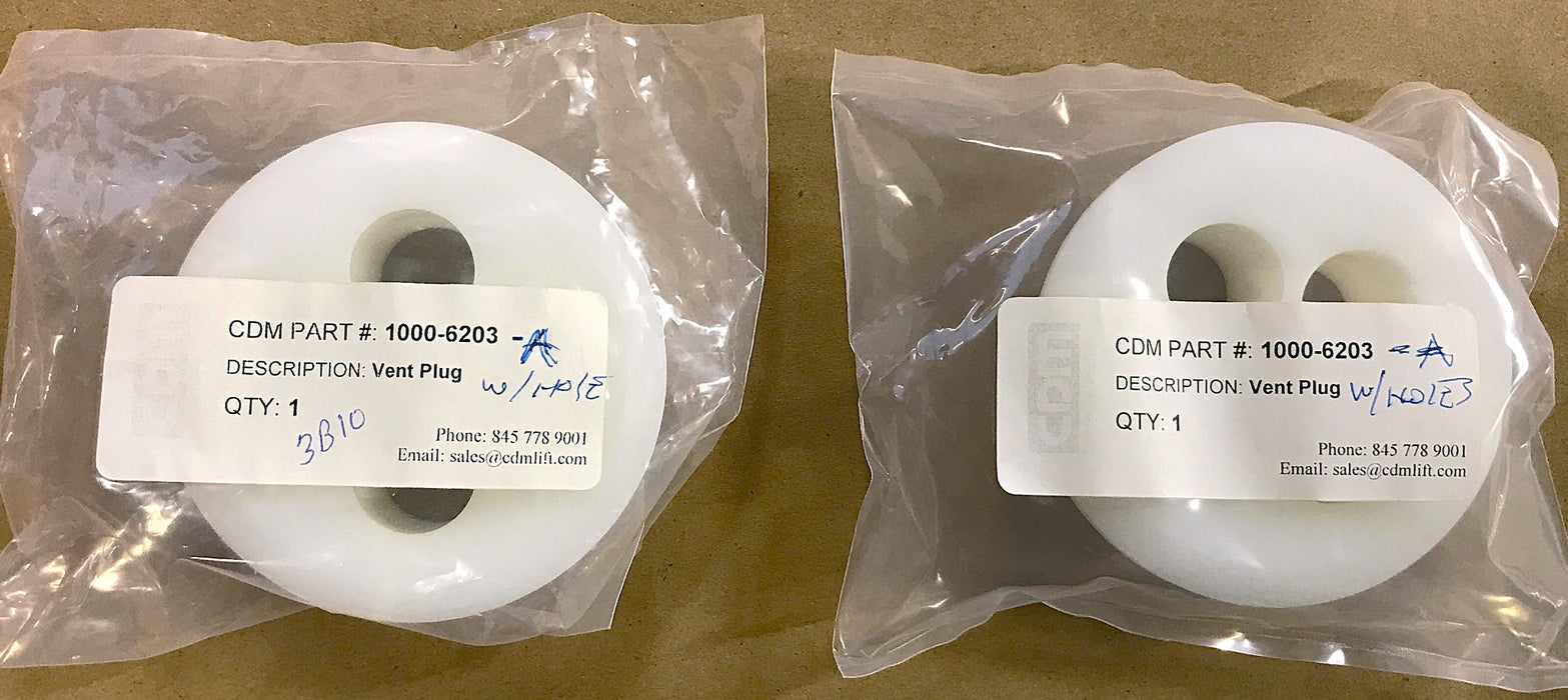 CDM 4-Hole Vent Plug 1000-6203 [Lot of 2] NOS