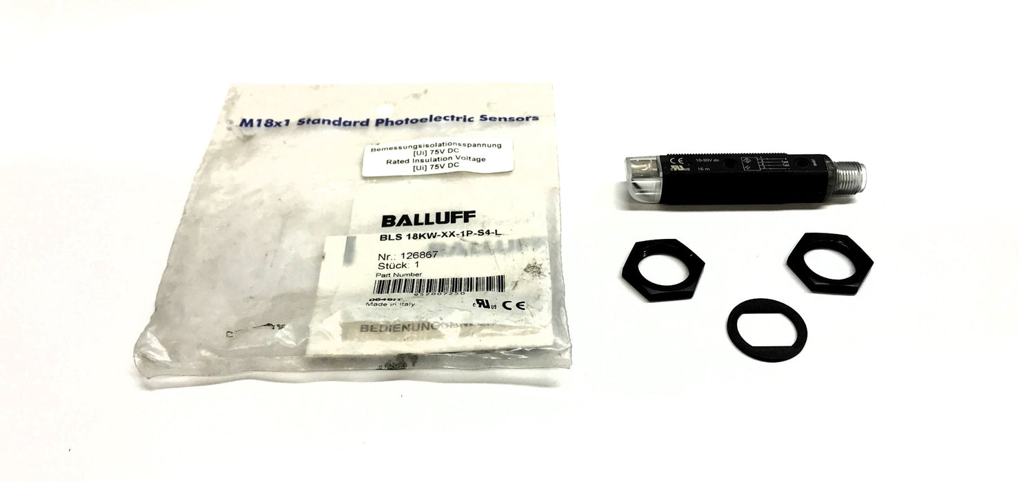 Balluff Photoelectric Sensor BLS 18KW-XX-1P-S4-L NOS