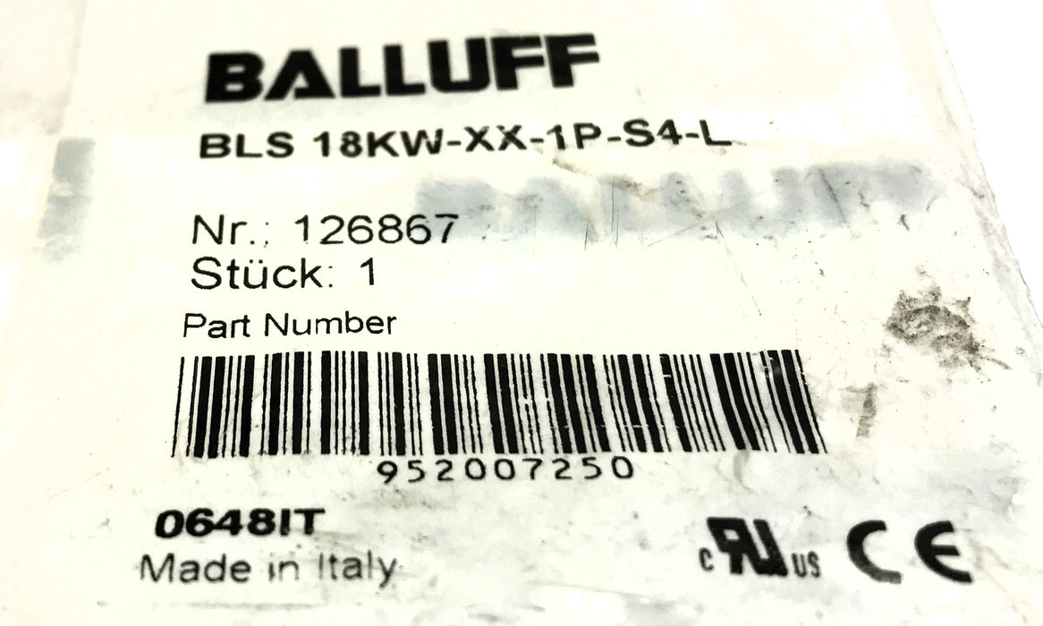 Balluff Photoelectric Sensor BLS 18KW-XX-1P-S4-L NOS
