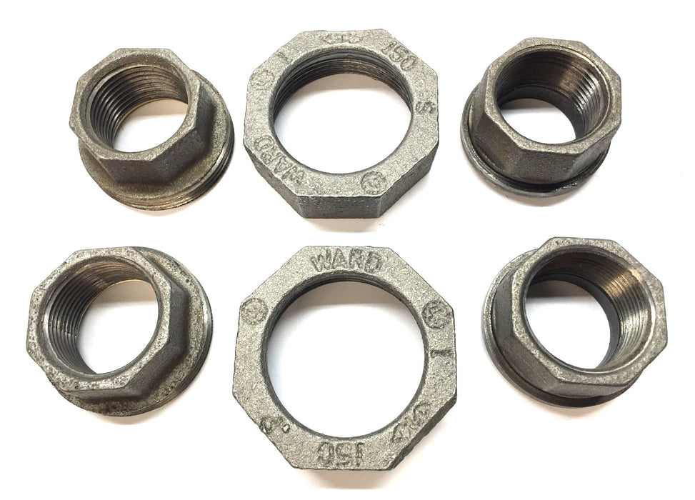Ward Manufacturing 1" Galvanized Union Assembly [Lot of 2] NOS