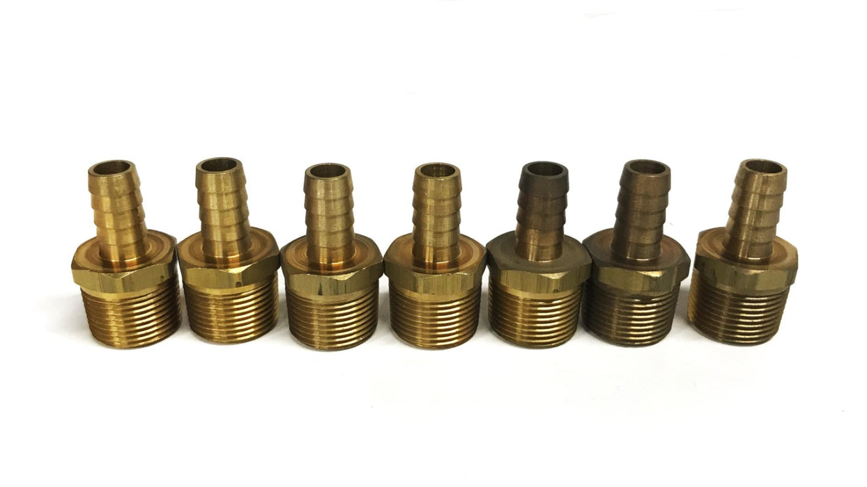Dixon 1/2 inch Barb x 3/4 inch NPT Male Hose Fitting BN46 [Lot of 7] NOS