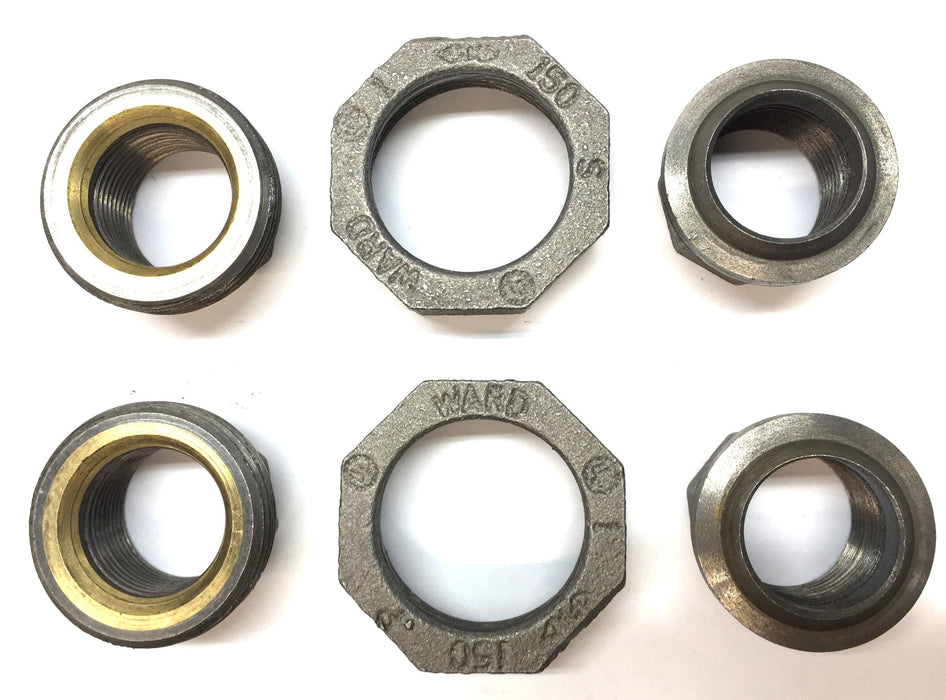 Ward Manufacturing 1" Galvanized Union Assembly [Lot of 2] NOS