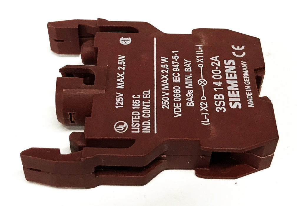 Siemens Switching Element 3SB1400-2A [Lot of 2] NOS