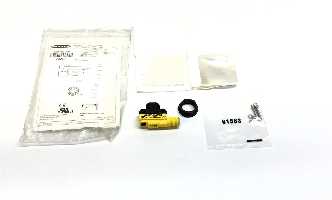 Banner Photoelectric Sensor QS18VN6LLPQ8 NOS