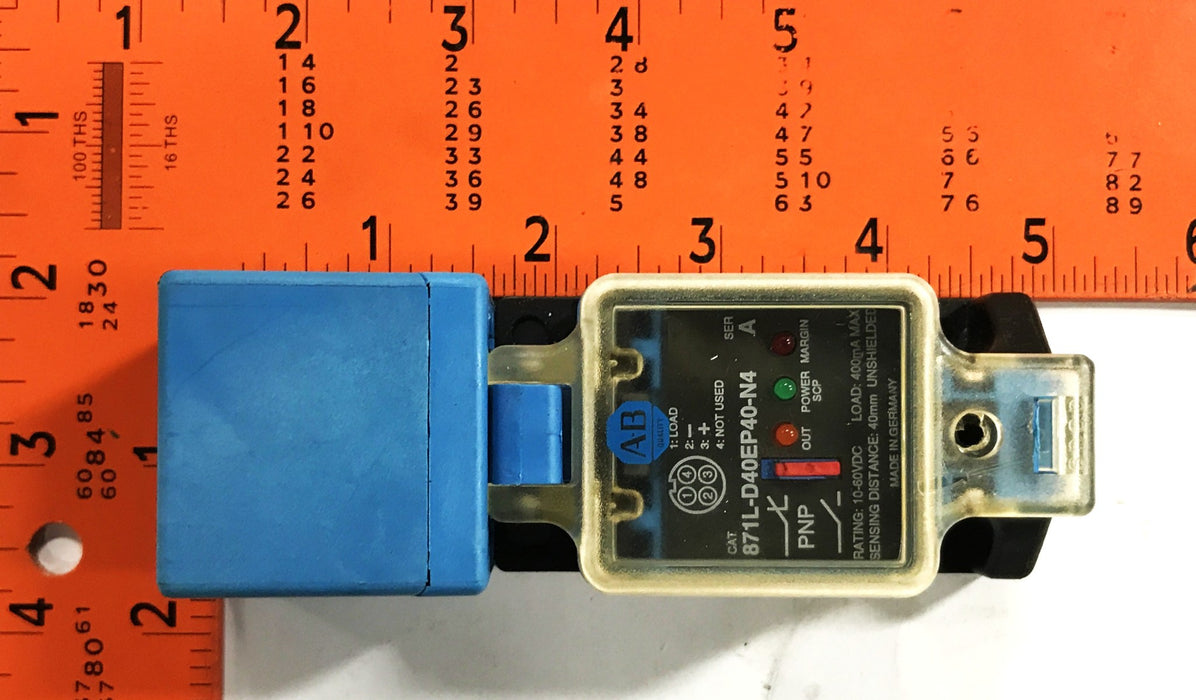 Allen-Bradley Photoswitch Proximity Sensor 871L-D40EP40-N4 USED