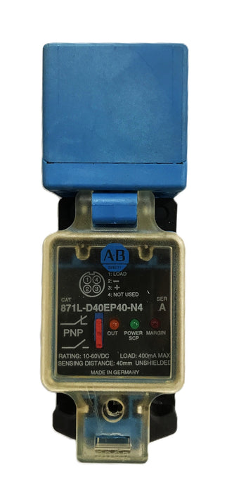 Allen-Bradley Photoswitch Proximity Sensor 871L-D40EP40-N4 USED