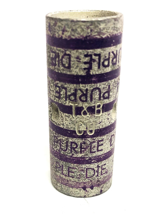 Thomas & Betts Color-Keyed Purple Die Copper Splice Short Barrel 54512 NOS