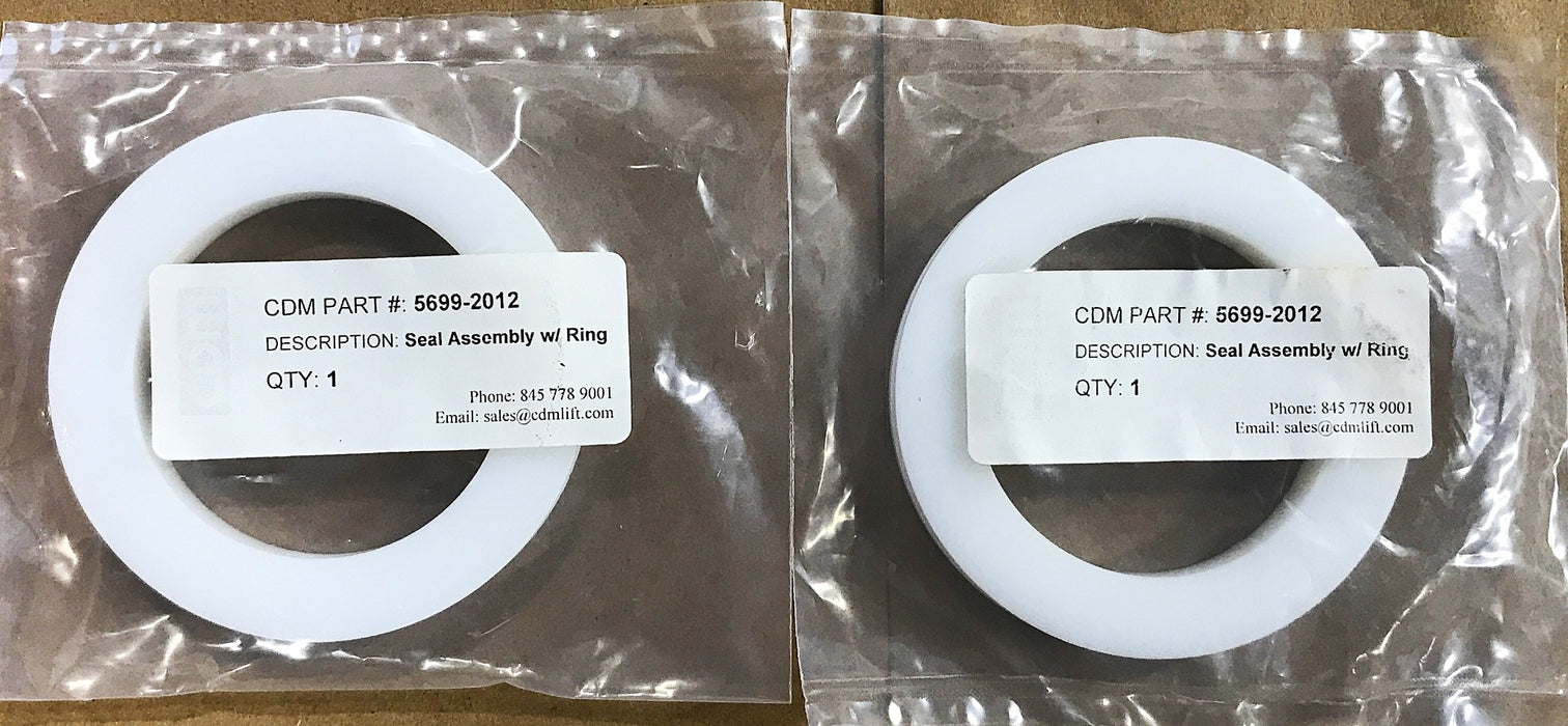 CDM Seal Assembly with Ring 5699-2012 [Lot of 2] NOS