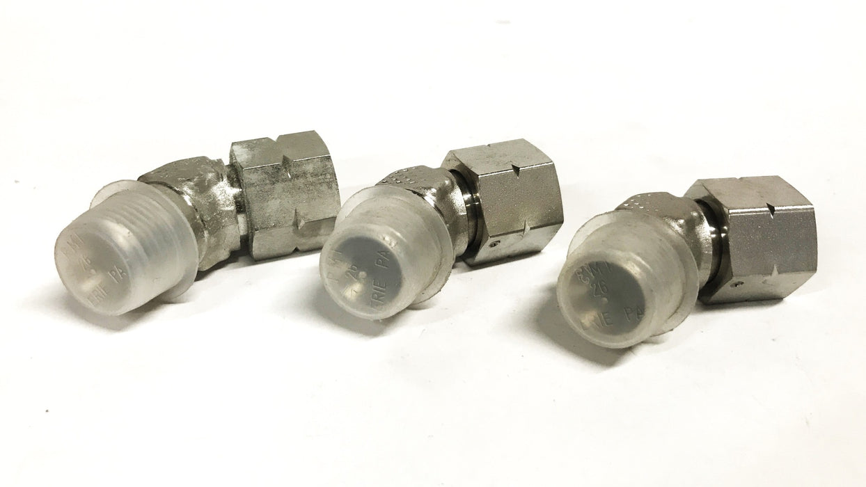 Brennan 1/2 inch Male 45 Degree Compression Fitting E7474-001 Lot of 3] NOS