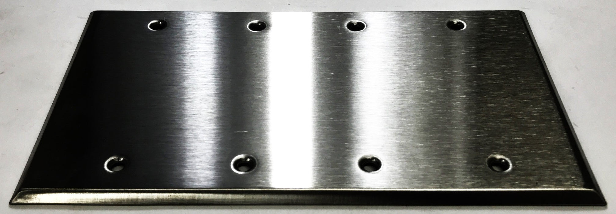 Pass & Seymour Stainless Steel 4-Gang Blank Wall Plate 84064-40 [Lot of 4] NOS