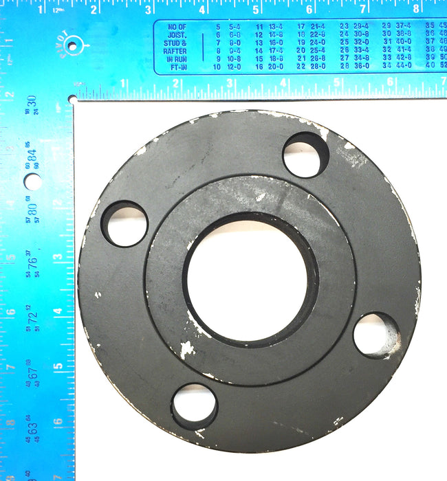 Unbranded 2" Black Steel 4-Hole 150# Threaded Reducing Flange A106 NOS