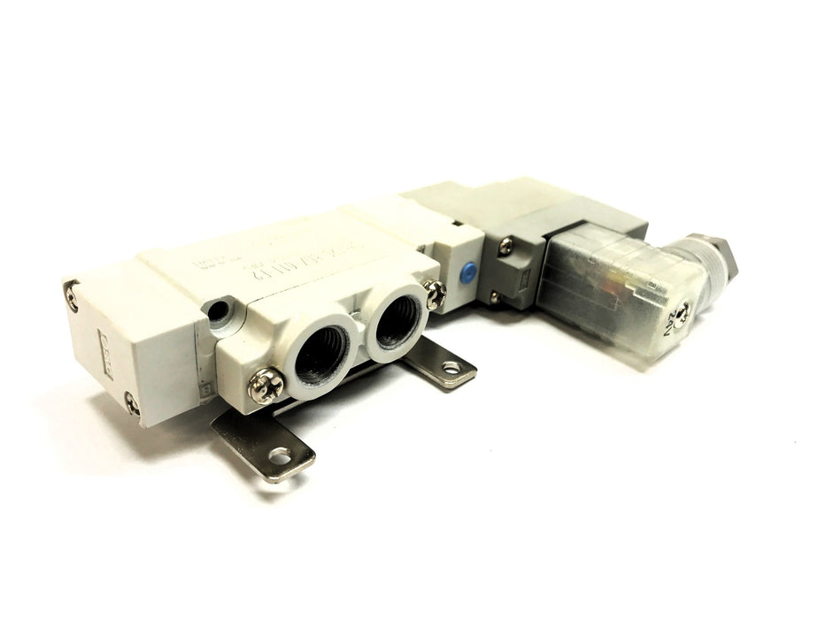 SMC 5 Port Solenoid Valve SY5120-5DZ-01T-F2 NOS
