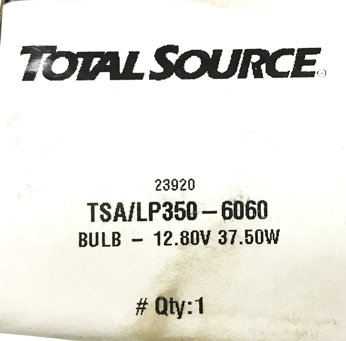 Total Source 37.5 watt 12.8 volt Light Bulb LP350-6060 [Lot of 2] NOS