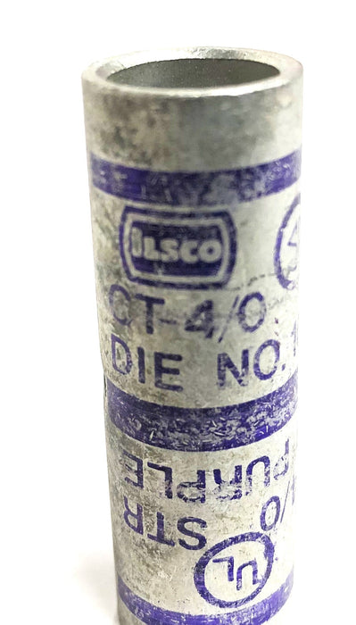 ILSCO NO 10 Purple Die Splice Short Barrel CT-4/0STR [Lot of 3] NOS