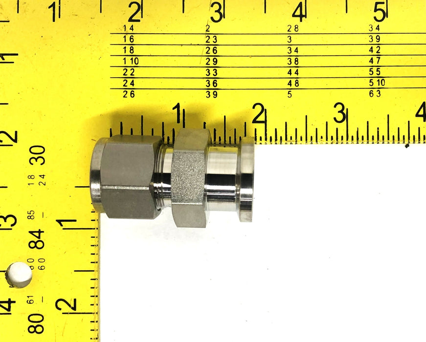 Swagelok 1/2x3/4 Inch Sanitary Clamp Fitting SS-810-SC-12 NOS