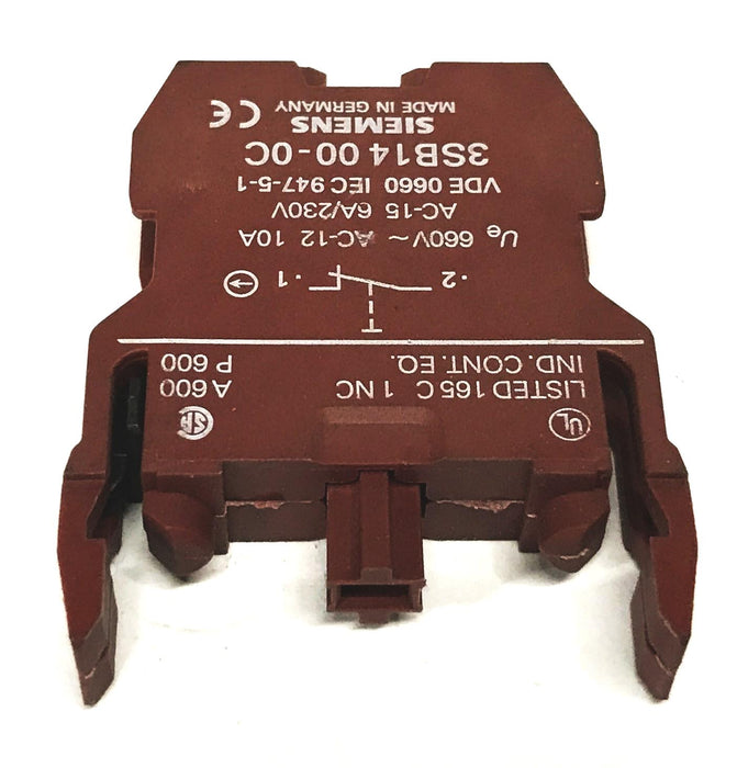 Siemens Switching Element 3SB1400-0C [Lot of 2] NOS