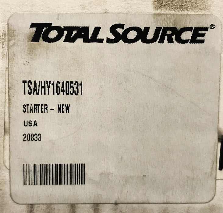 Total Source Forklift Hyster Starter HY1640531 NOS