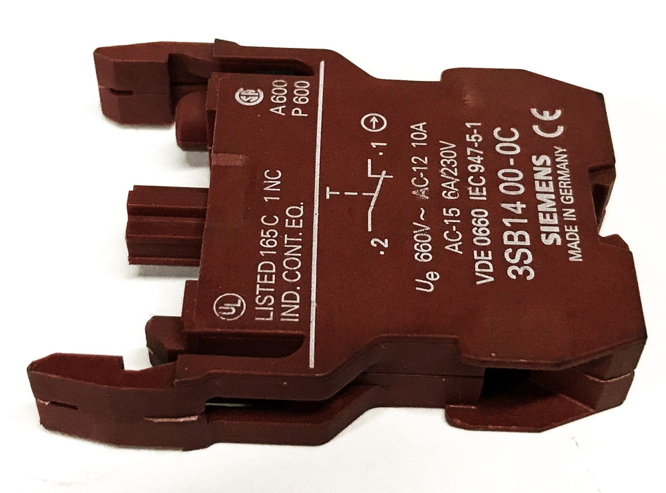 Siemens Switching Element 3SB1400-0C [Lot of 2] NOS