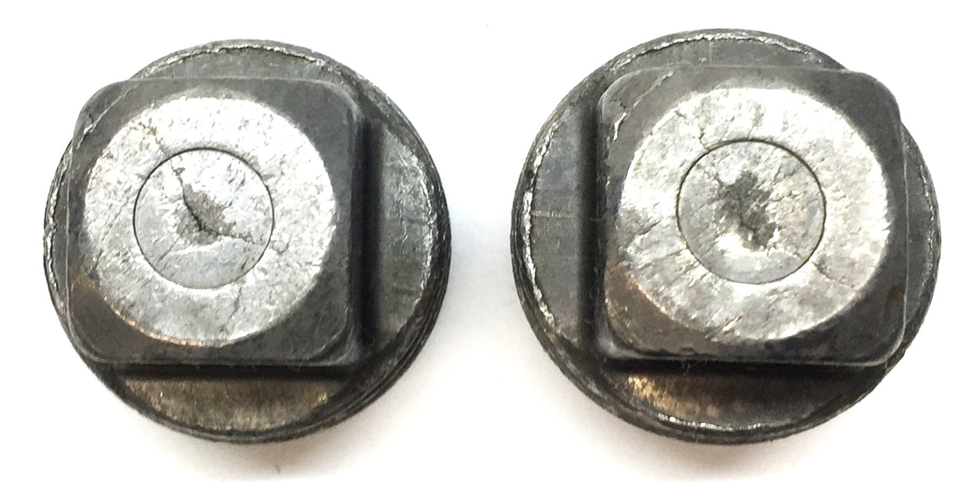 Unbranded 1-1/4" Steel Square Head Threaded Pipe Cap [Lot of 2] NOS