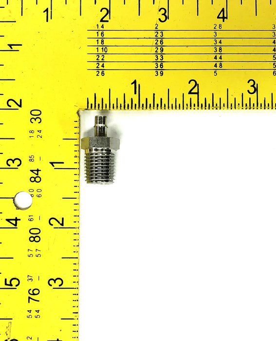 Cole-Parmer 1/4x3/16 Inch SS Pipe Adapter 31208-78 NOS