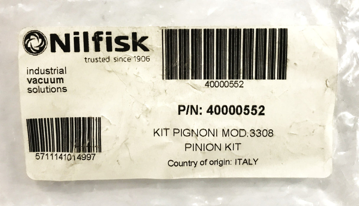 Nilfisk Vacuum Pinion Kit 40000552 NOS