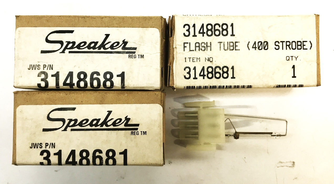 Speaker Flash Tube (400 Strobe) 3148681 [Lot of 3] NOS