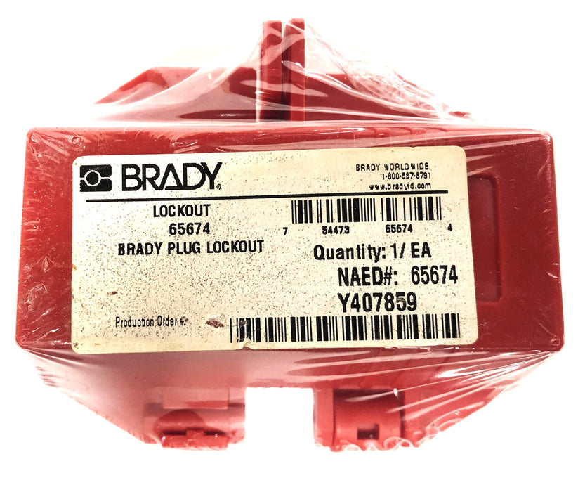 Brady Lockout Plug 65674 (Y407859) NOS