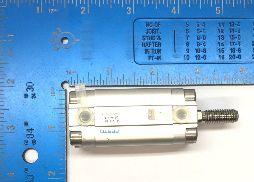 Festo Compact Pneumatic Cylinder ADVU-16-25-A-P-A USED