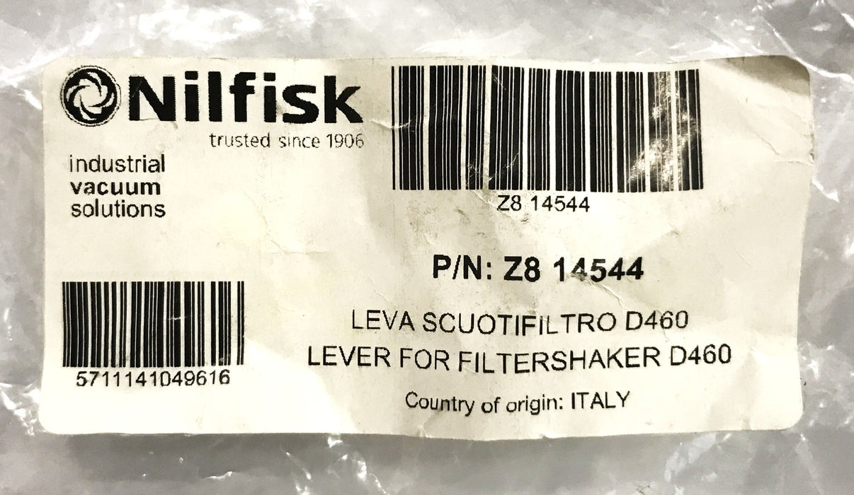 Nilfisk Metal Filter Shaker Lever Z8-14544 NOS