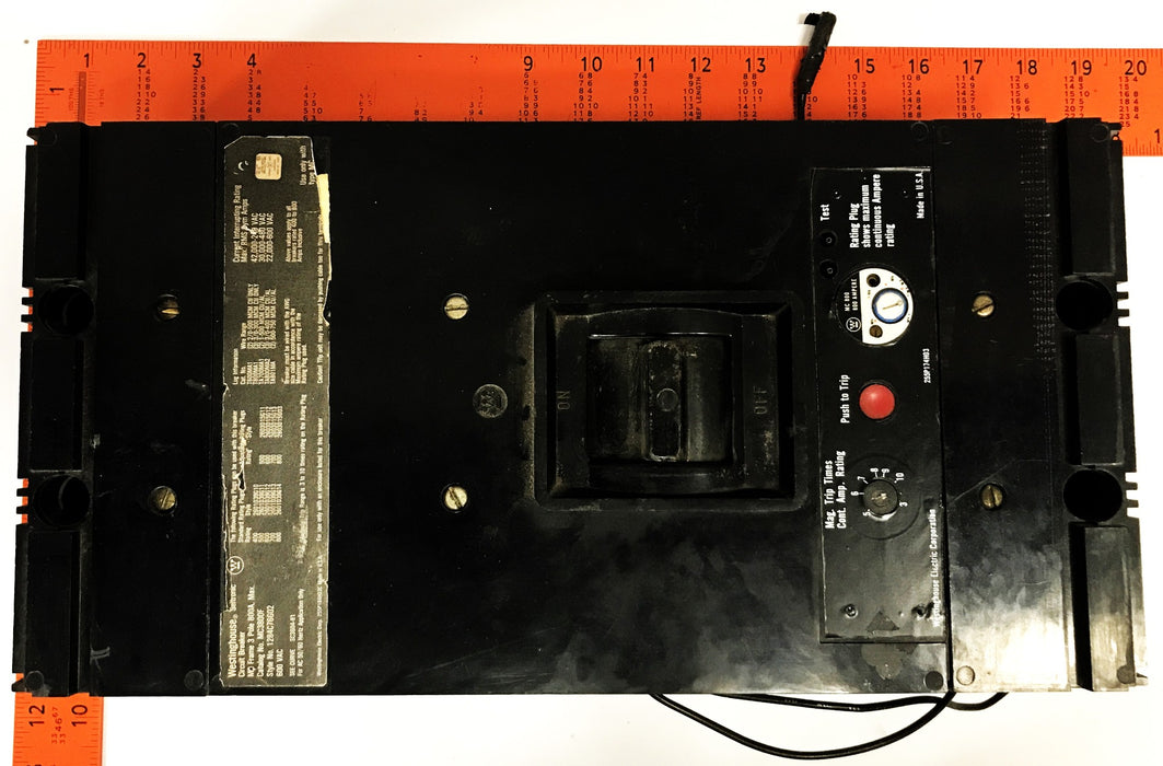 Westinghouse 3-Pole 800A 600V Industrial Circuit Breaker MC3800F USED