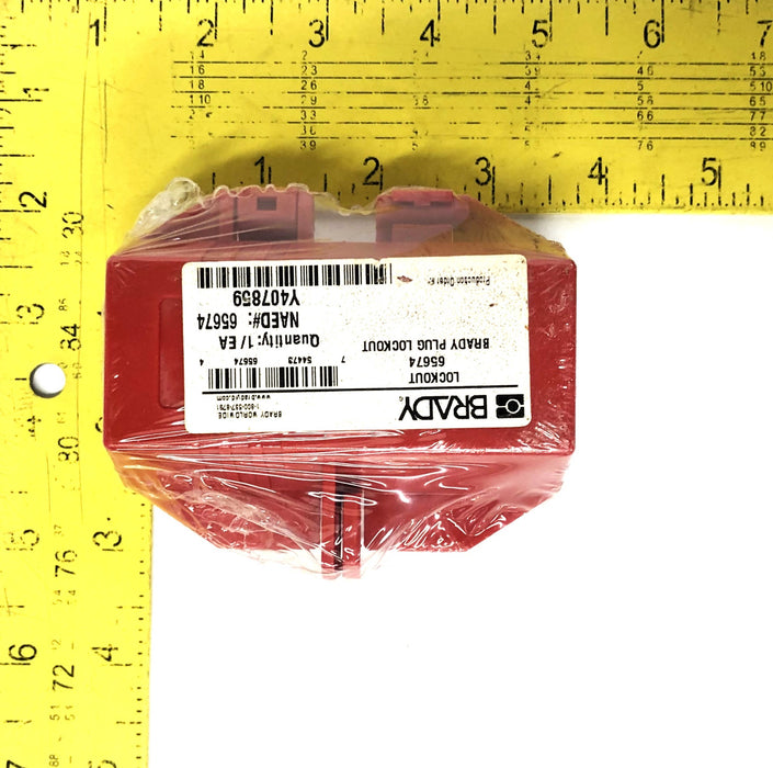 Brady Lockout Plug 65674 (Y407859) NOS