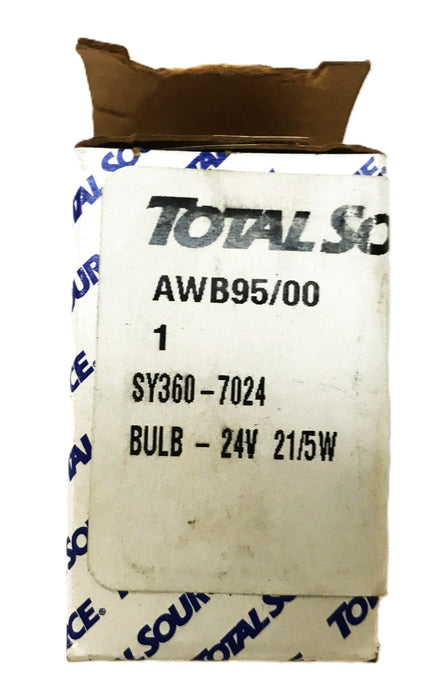 Total Source 24 volt 21/5 watt Light Bulb SY360-7024 [Lot of 4] NOS