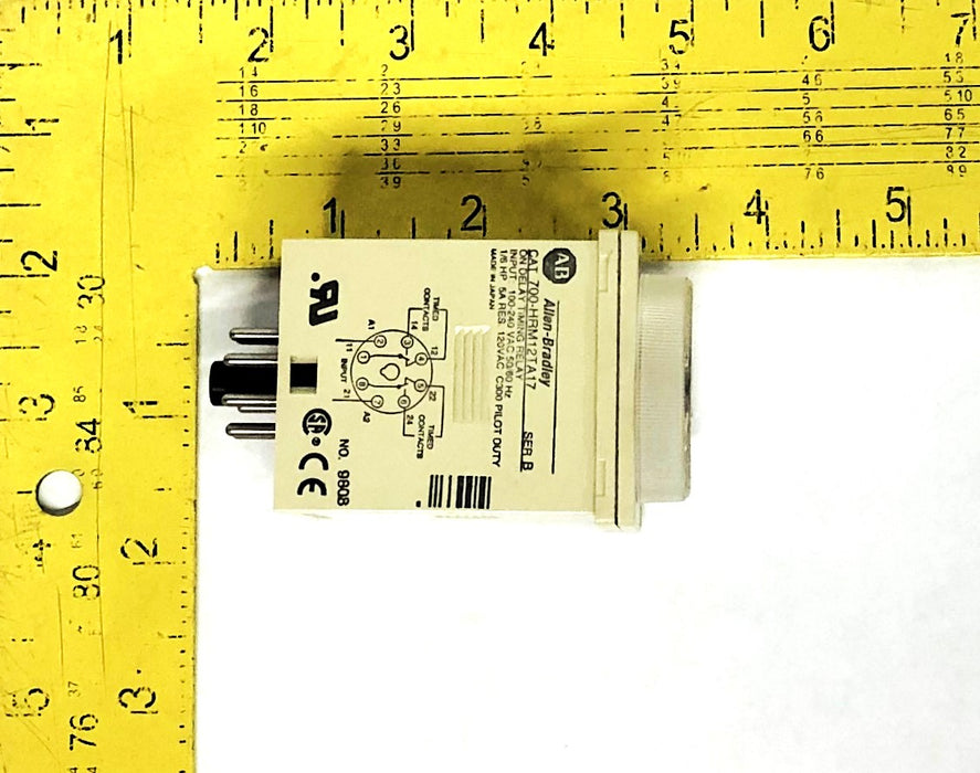 Allen-Bradley Type H 100-240VAC Series B On Delay Timing Relay 700-HRM12TA17 NOS