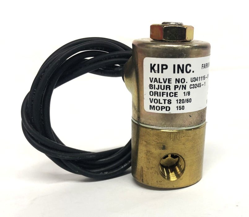 Kip Inc Bijur C3245-1 1/8 Inch 120/60V 150MOPD Solenoid Valve U341115-0141 NOS
