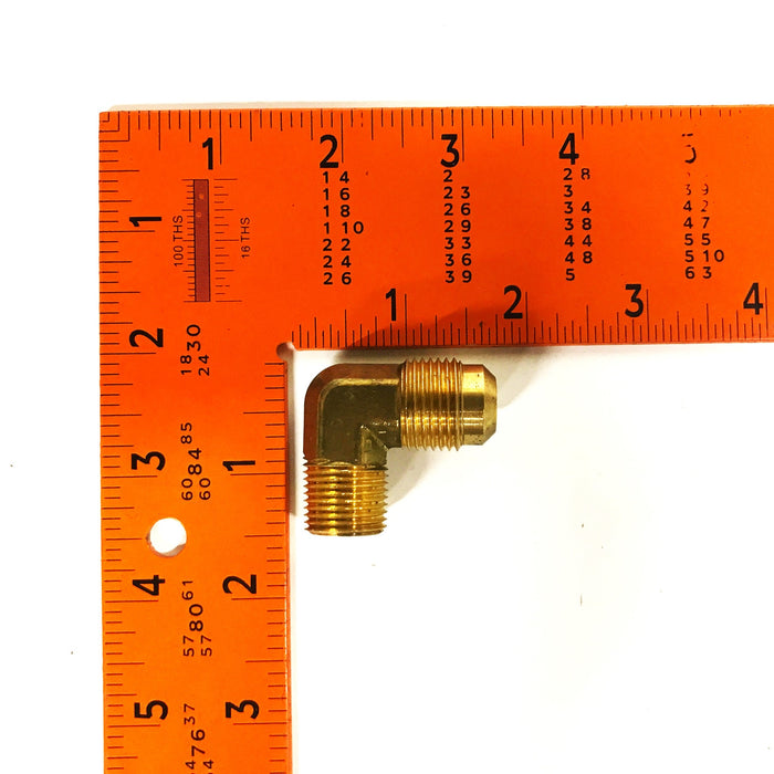 Anderson Metals Brass 1/2 inch x 3/8 inch 90 Degree Elbow 409 [Lot of 10] NOS