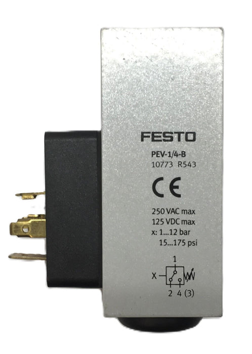 Festo Pressure Switch PEV-1/4-B (107773 R543) USED
