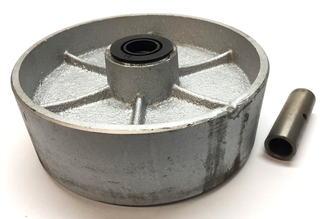 Unbranded 6" x 2" Semi Steel Cast Iron Wheel with Needle Roller Bearing USED