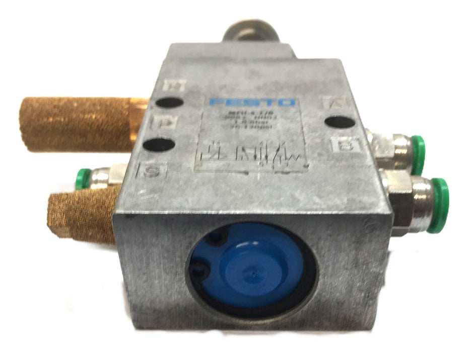 Festo 1.8-8Bar 26-120psi Air Solenoid Valve MFH-5-1/8 (9982 NN02) USED