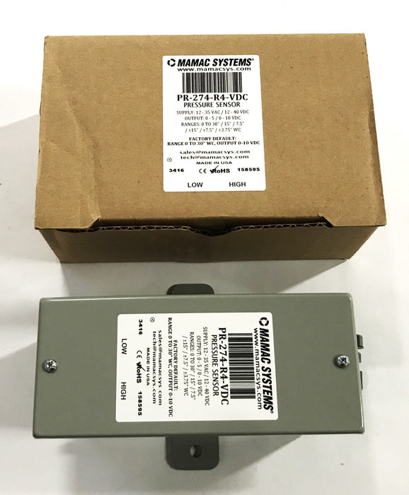 Mamac Systems Pressure Sensor PR274R4VDC NOS