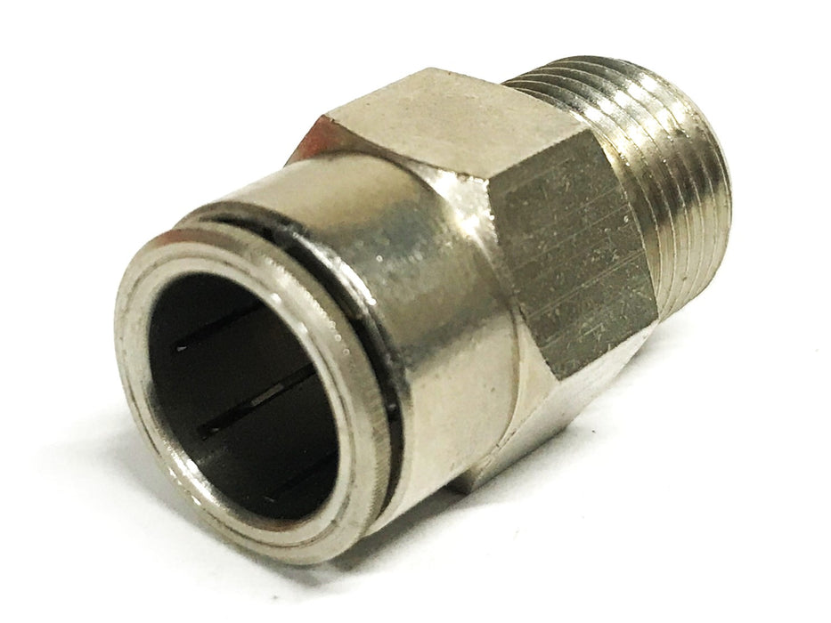 Unbranded 1/2 inch Push-in x 3/8 inch NPT Quick Hose Coupling [Lot of 6] NOS