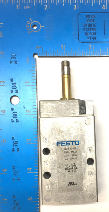 Festo 1.8-8Bar 24-120psi Air Solenoid Valve MFH-5-1/8 (9982 M614) NOS