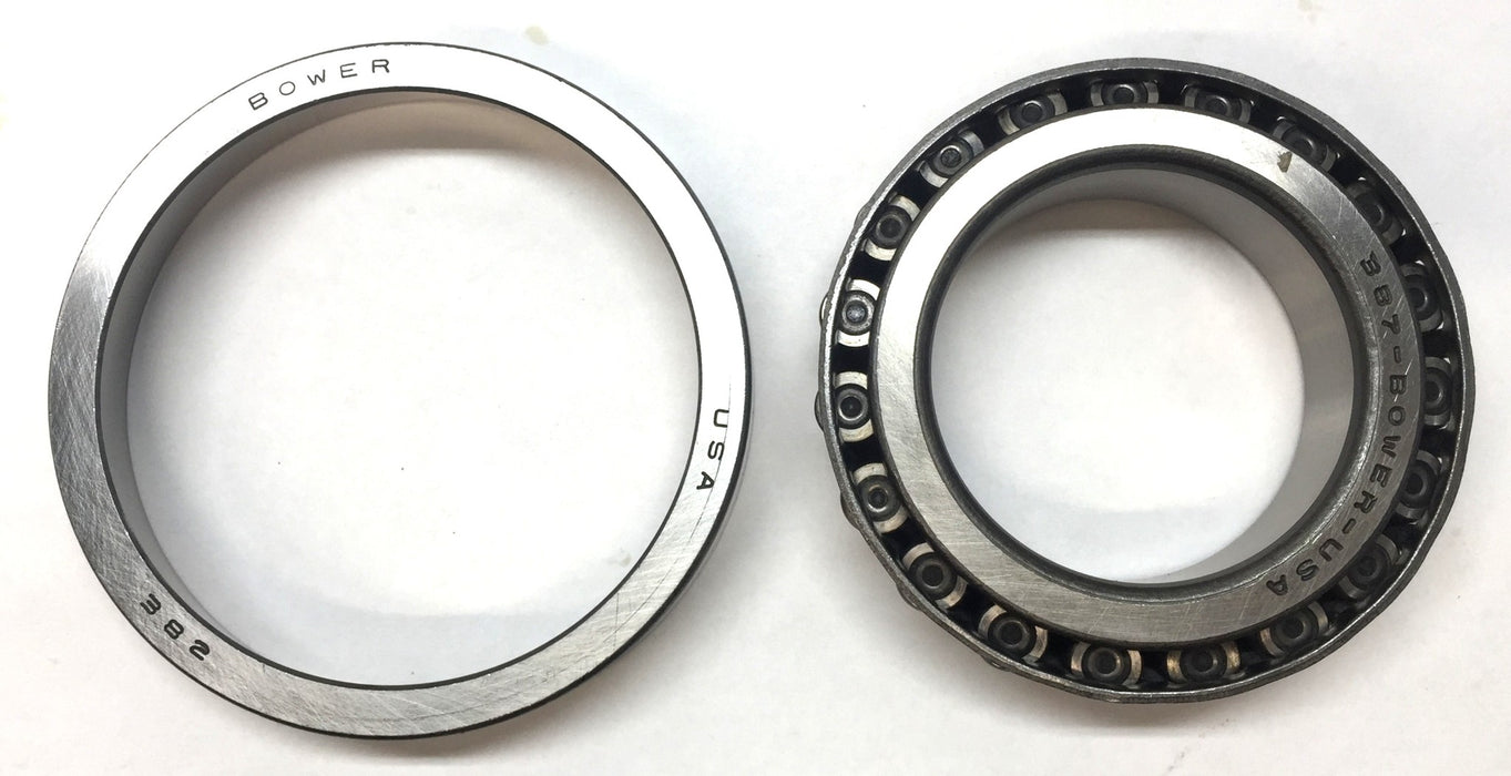 Bower Cylindrical Taper Roller Bearing 387 with Outer Race Cup (382) NOS